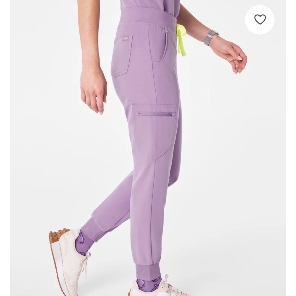 FIGS Zamora Jogger Scrub Pants Lavender Purple Women Size XXS